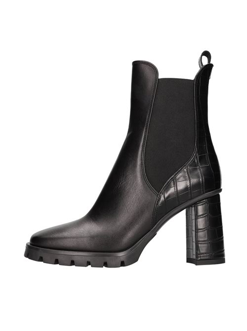 Leather Beatles ankle boots LORENZO MARI | DALIA 06 VIT.COCCO/NERO
